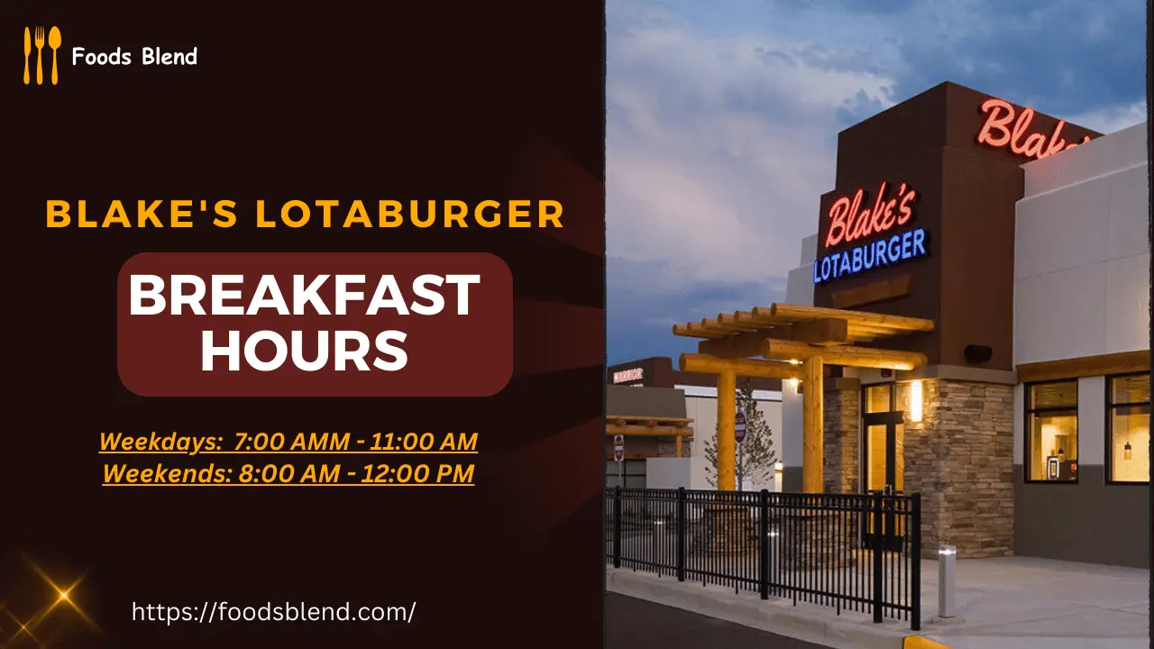 Blake's Loterburger Breakfast hours