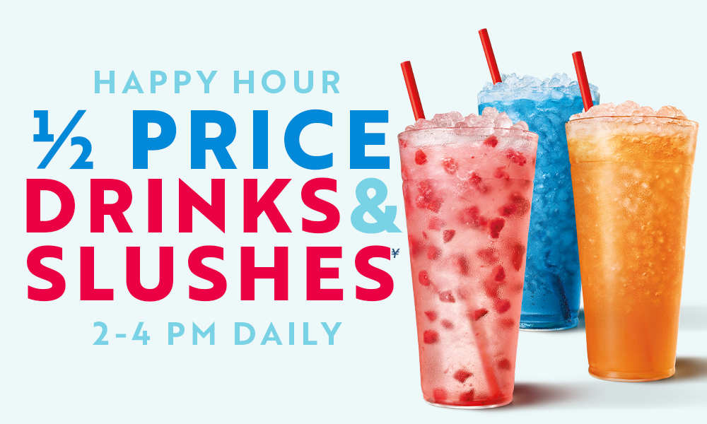 Sonic Happy Hour Drink Menu